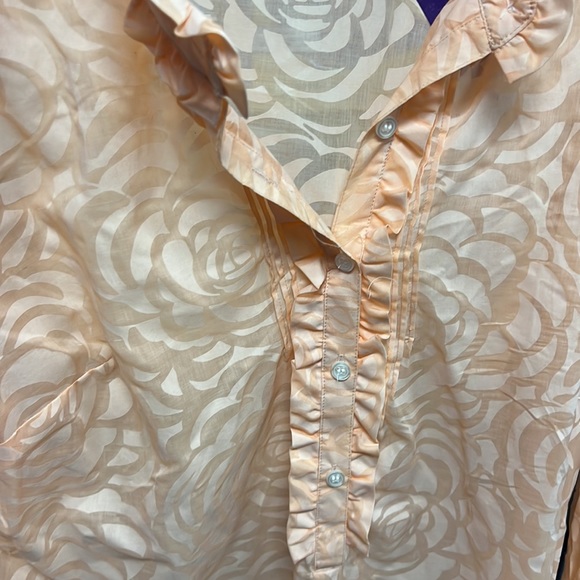 💜New York and Co Peach Long Sleeve L - Picture 2 of 3